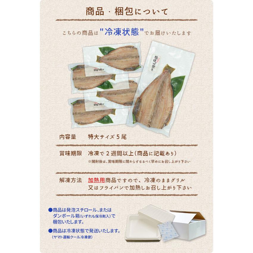 ホッケ ほっけトロほっけ開き干し 400g以上×5尾 送料無料 干物 [[トロ