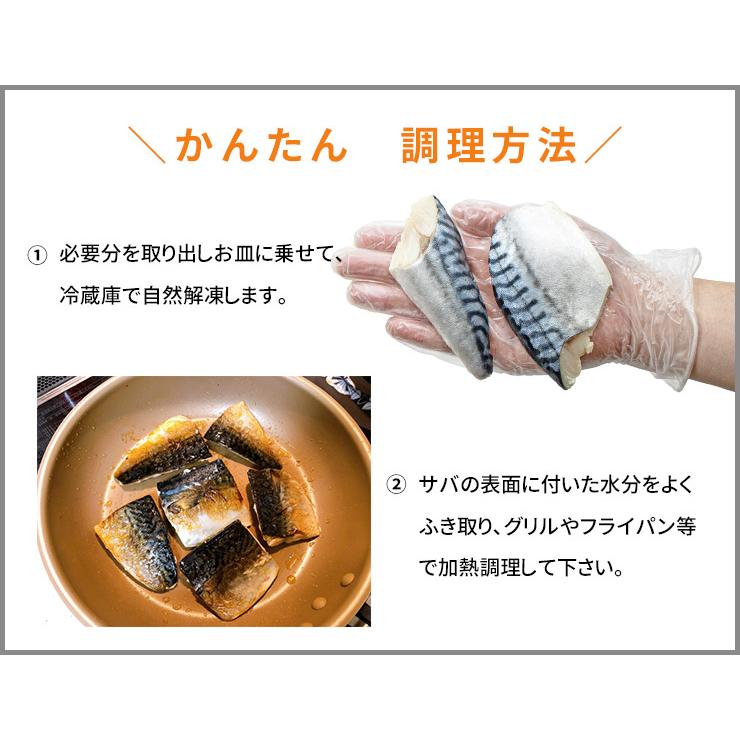 骨取り サバ 切り身 1kg(20切前後) 無塩 加熱用 送料無料 [[さば骨取り切り身1kg] |  | 05