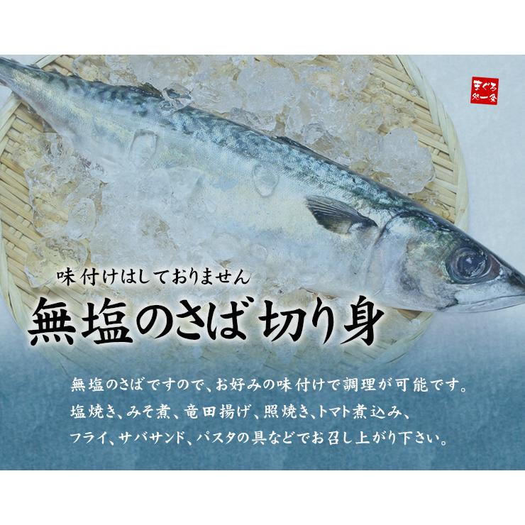 骨取り サバ 切り身 1kg(20切前後) 無塩 加熱用 送料無料 [[さば骨取り切り身1kg] |  | 06