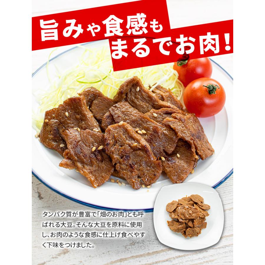 畑のお肉 500g 甘辛みそ味 大豆ミート ポスト投函 送料無料 常温 同梱不可 ギフト不可 [[畑のお肉味噌味500g]｜ichijyo｜04