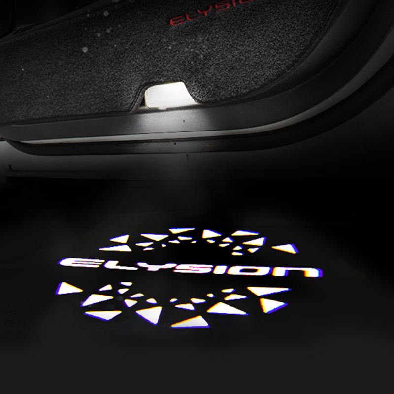 倍 カーテシランプ LEDロゴ投影 ホンダアコード ウェルカムライト カーテシライト 2 配線不要 4個セット 入園入学祝い Elysion Odyssey 最大の割引 車用ドアランプ 送料無料