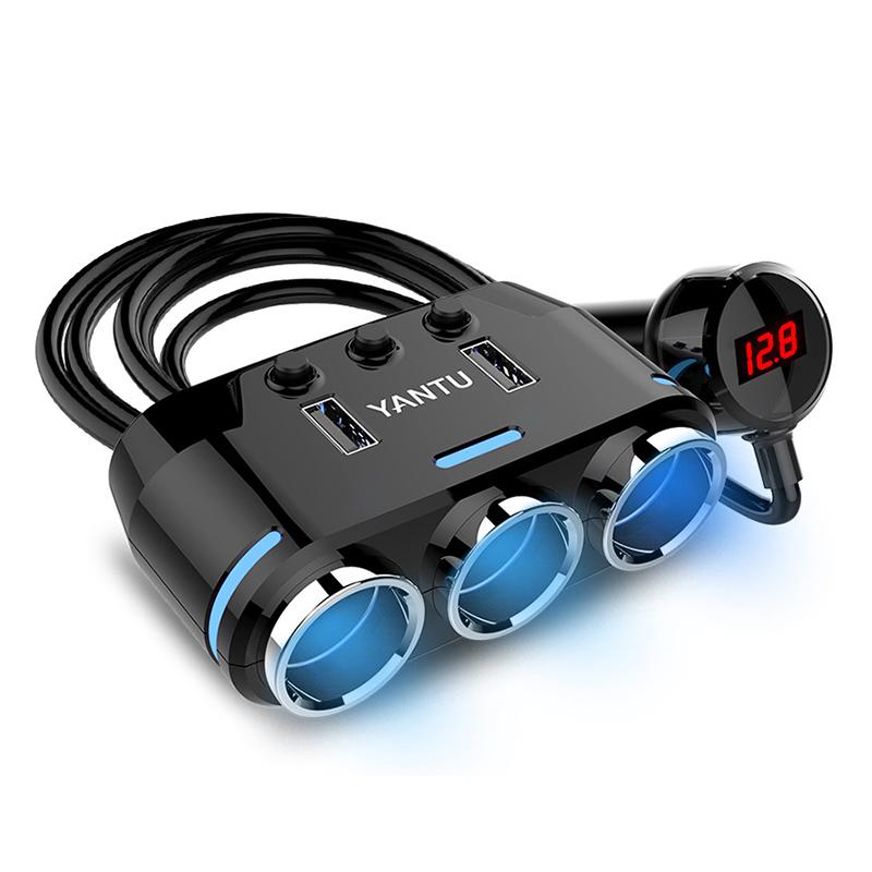 倍 倍 倍 3連増設シガーソケット 車載充電器 2usbポート シガーライター 分配器 Usb 電圧表示 カー用品 12v24v 車対応 安全保護 自動車 トラック Ichika Qp Dyq 07 Ichika自動車用品 通販 Yahoo ショッピング