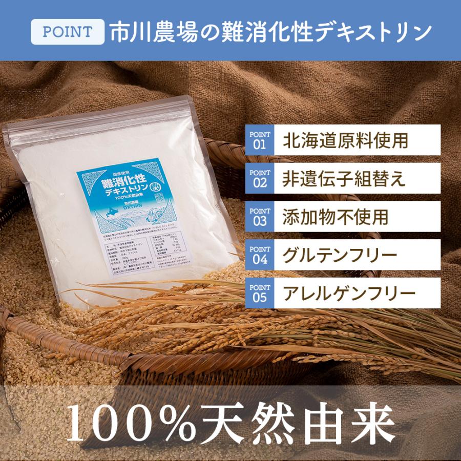 デキストリン 難消化性デキストリン (北海道産自社原料使用) 3kg(1袋)業務用｜ichikawa-farm｜04