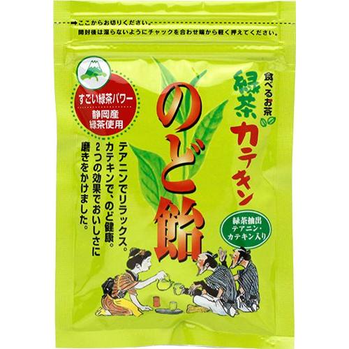 緑茶カテキンのど飴 8粒入 馬場製菓  14個までメール便可能｜ichikawaen