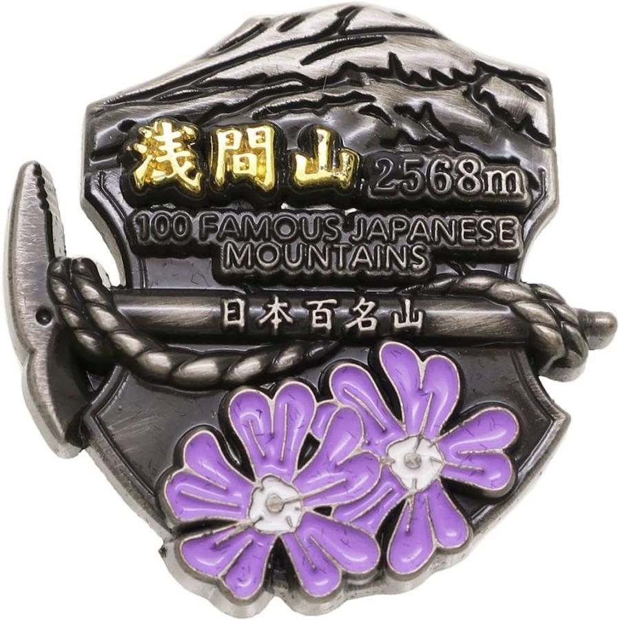 百名山バッジ ピン 筑波山/月山/美ヶ原/草津白根山/槍ヶ岳/穂高岳