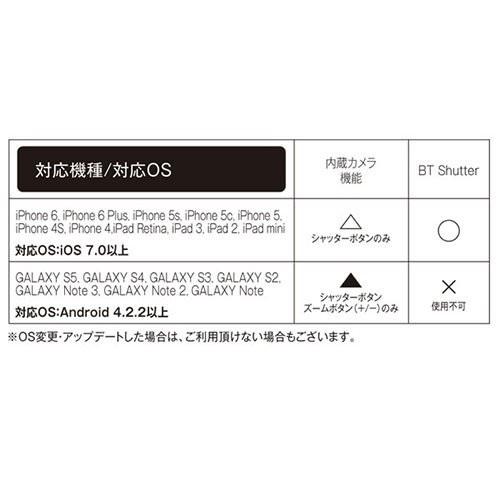 セルフォズームリモコン スマホ Bluetoothリモコンシャッター |  | 01