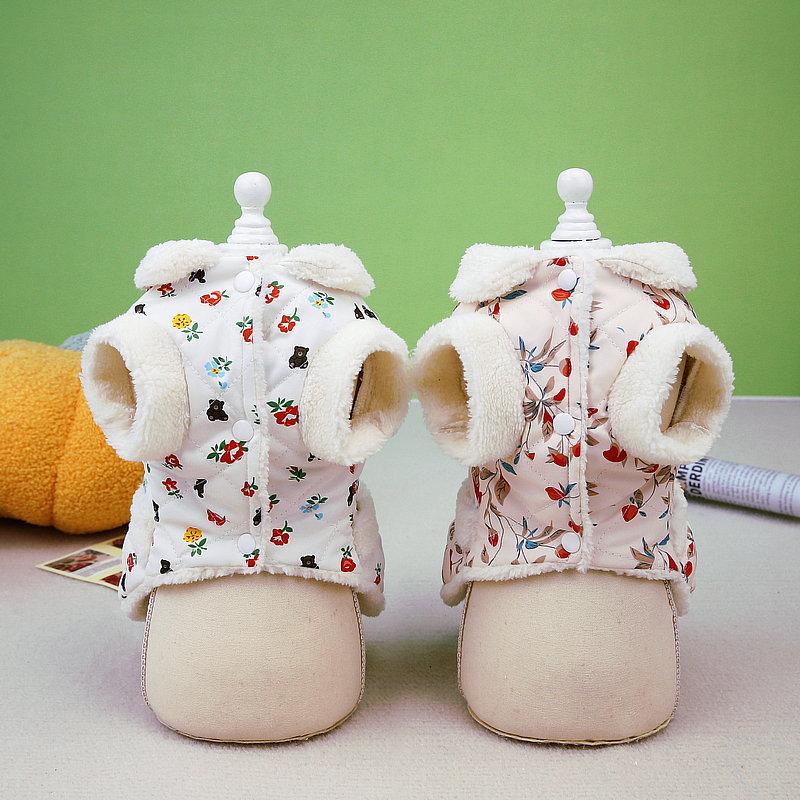 犬 服 ワンピース 秋 冬 お腹開き 防寒 あったか フリース モコモコ