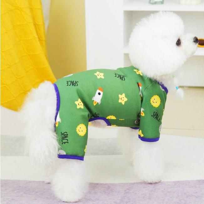 犬 服 春 夏 ロンパース ロケット カバーオール 四つ足 つなぎ