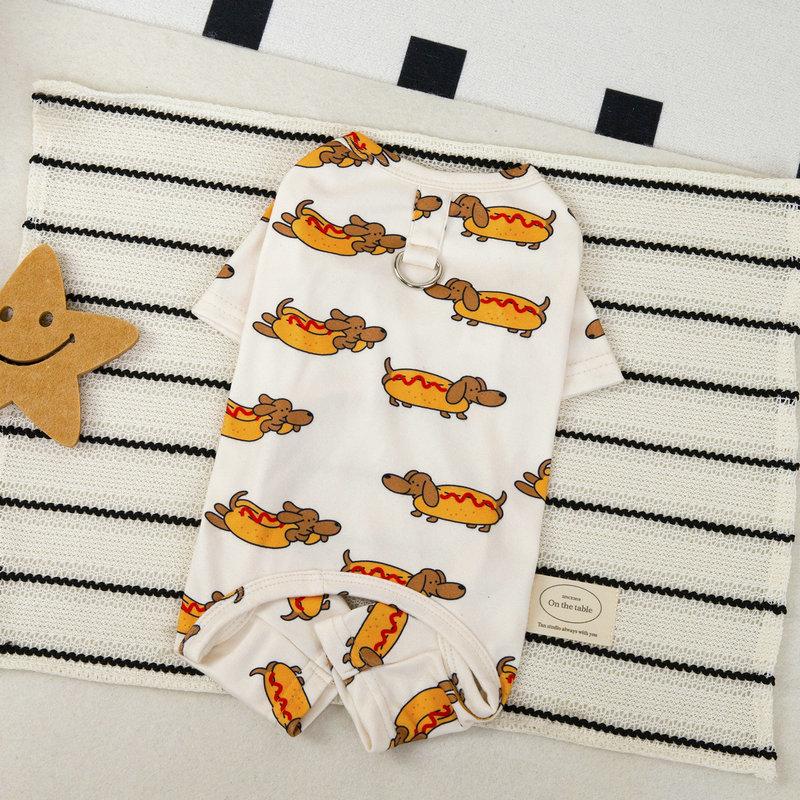 犬 服 ロンパース 春夏オールシーズン Dカン 便利 さらさら快適生地 馬