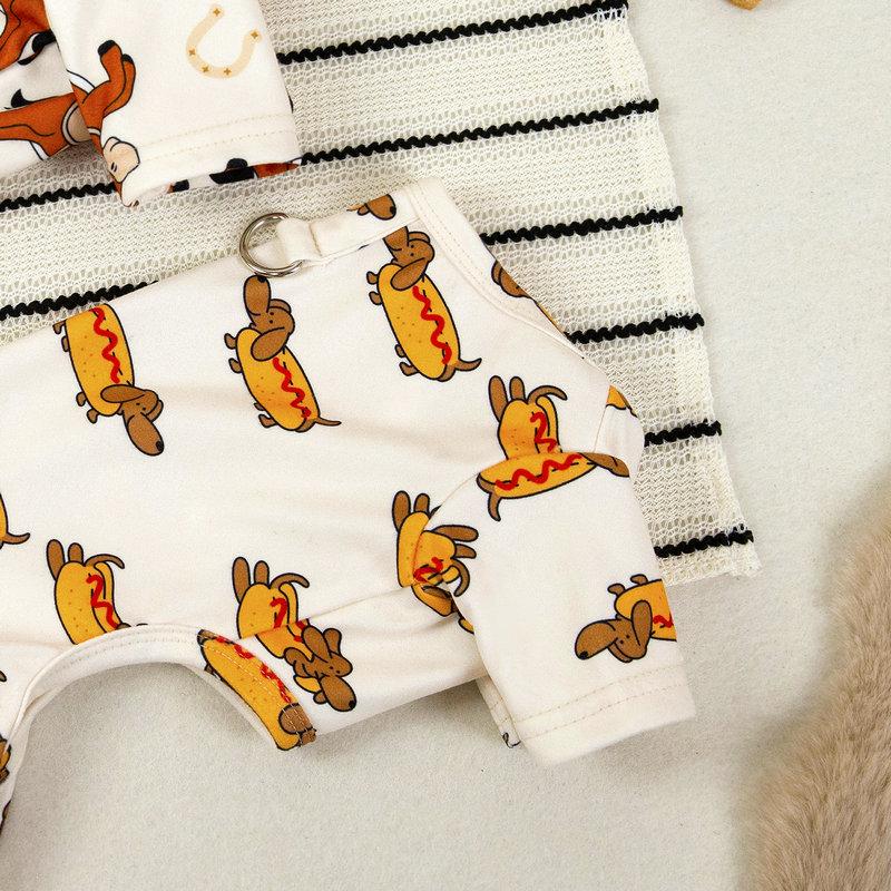 犬 服 ロンパース 春夏オールシーズン Dカン 便利 さらさら快適生地 馬