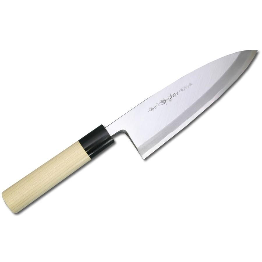 堺一文字出刃包丁 包丁 堺一文字光秀 白鋼 霞研 出刃包丁180mm【名入れ即日可能】 送料