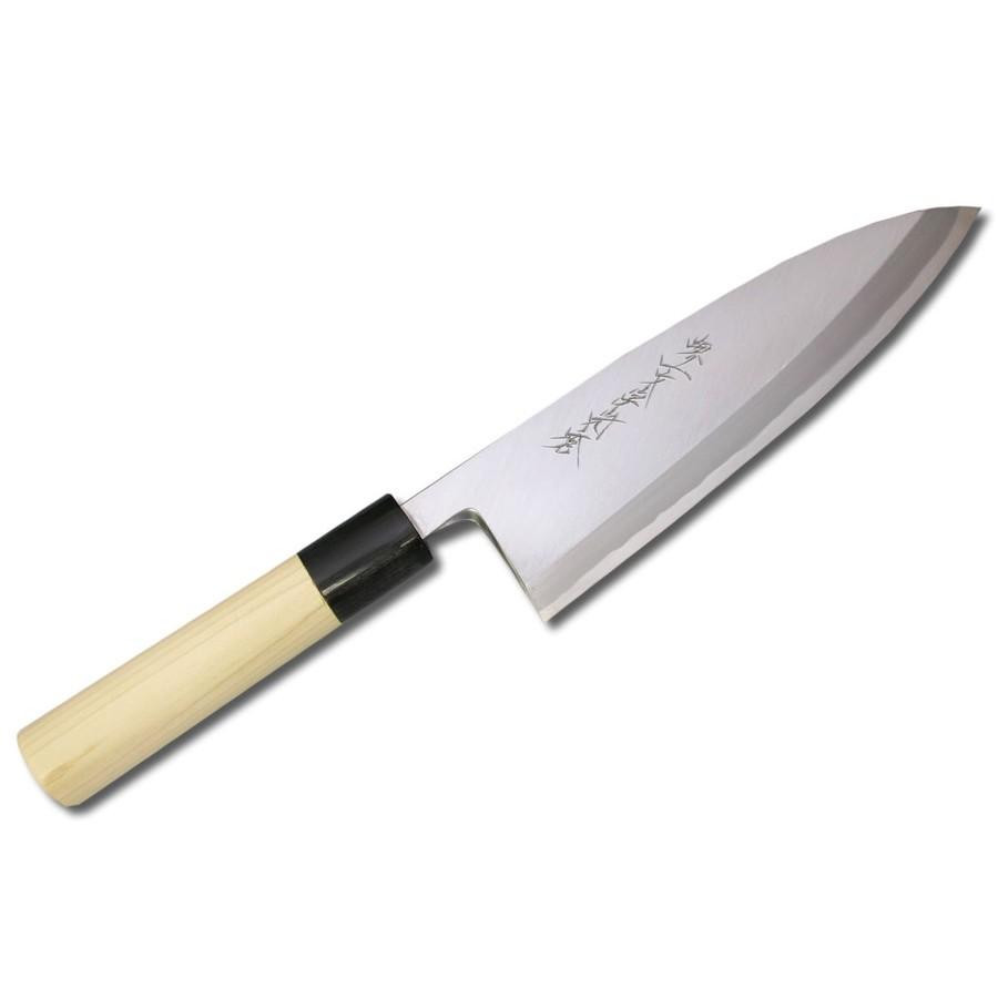 包丁 堺一文字光秀 白鋼 鍛 霞研 出刃包丁180mm【名入れ即日可能