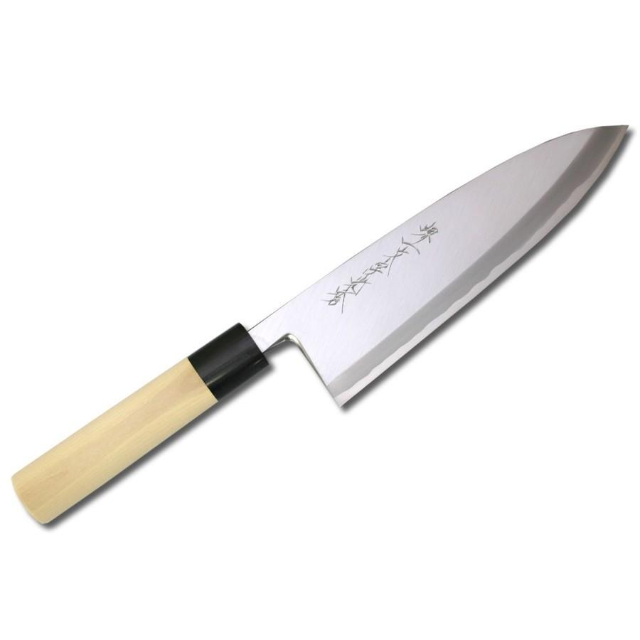 堺一文字光秀 出刃包丁 白ニ鋼 鍛 刃渡21cm 包丁 堺一文字光秀 白鋼 鍛 霞研 出刃包丁210mm【名入れ即日可能