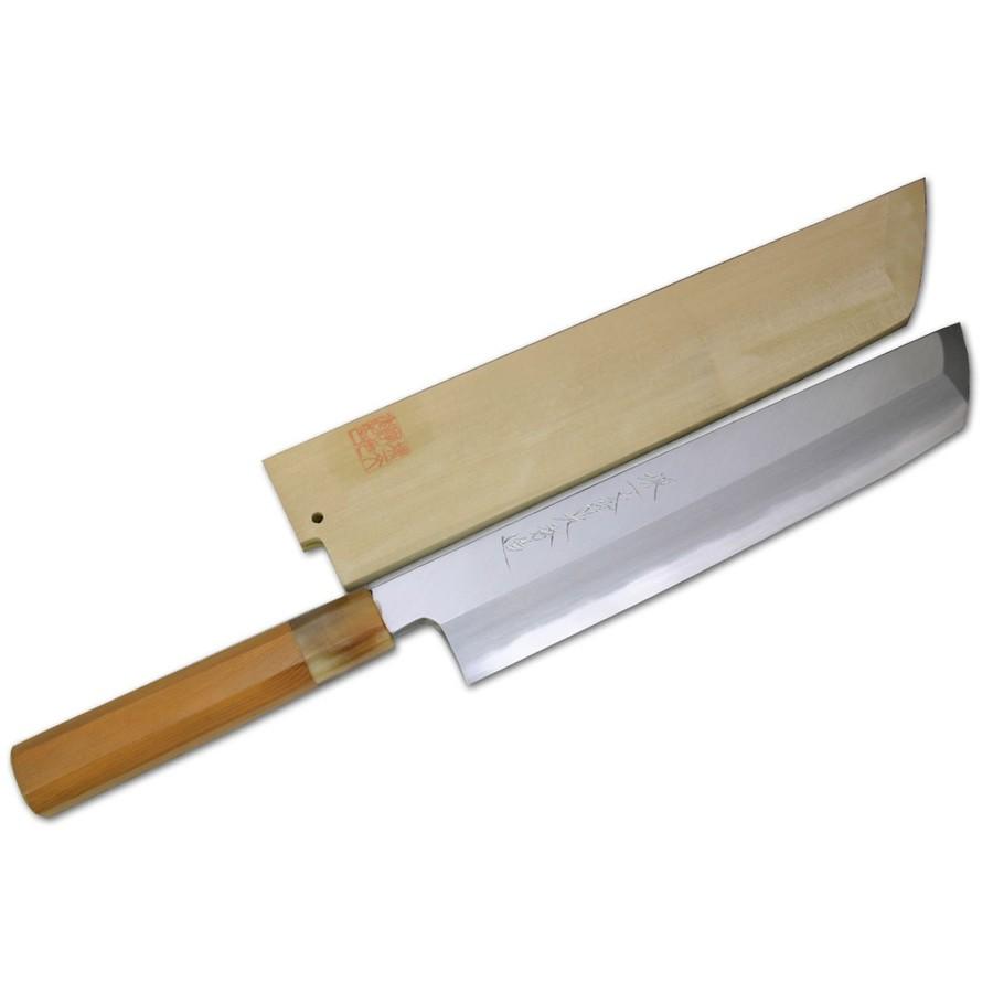包丁 堺一文字光秀 青鋼紋鍛錬 ハモ骨切包丁270mm サヤ付き【名入れ