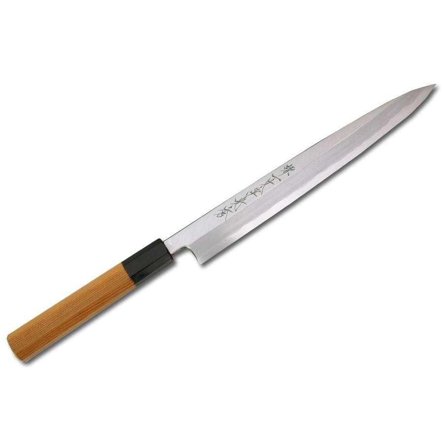 包丁 堺一文字光秀 白一鋼 紋鍛錬 柳刃包丁240mm【名入れ即日 包丁 堺一文字光秀 白一鋼 紋鍛錬 柳刃包丁240mm【名入れ即日