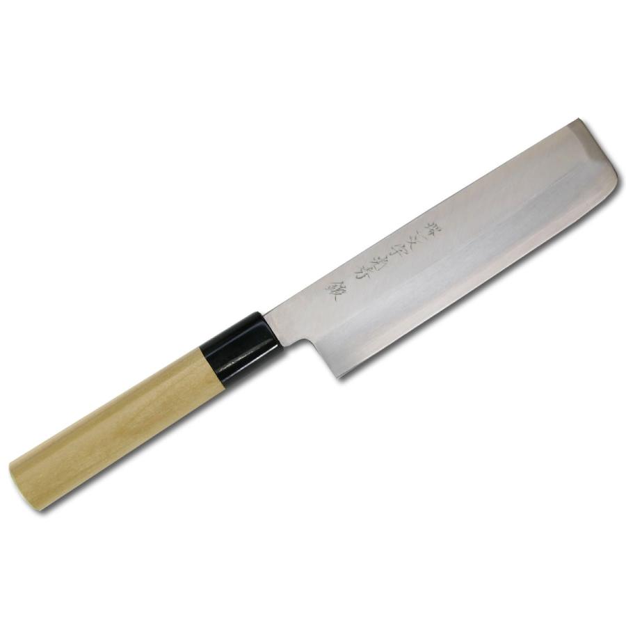 包丁 堺一文字光秀 モリブデン鋼 江戸型薄刃包丁165mm【名入れ即日可能