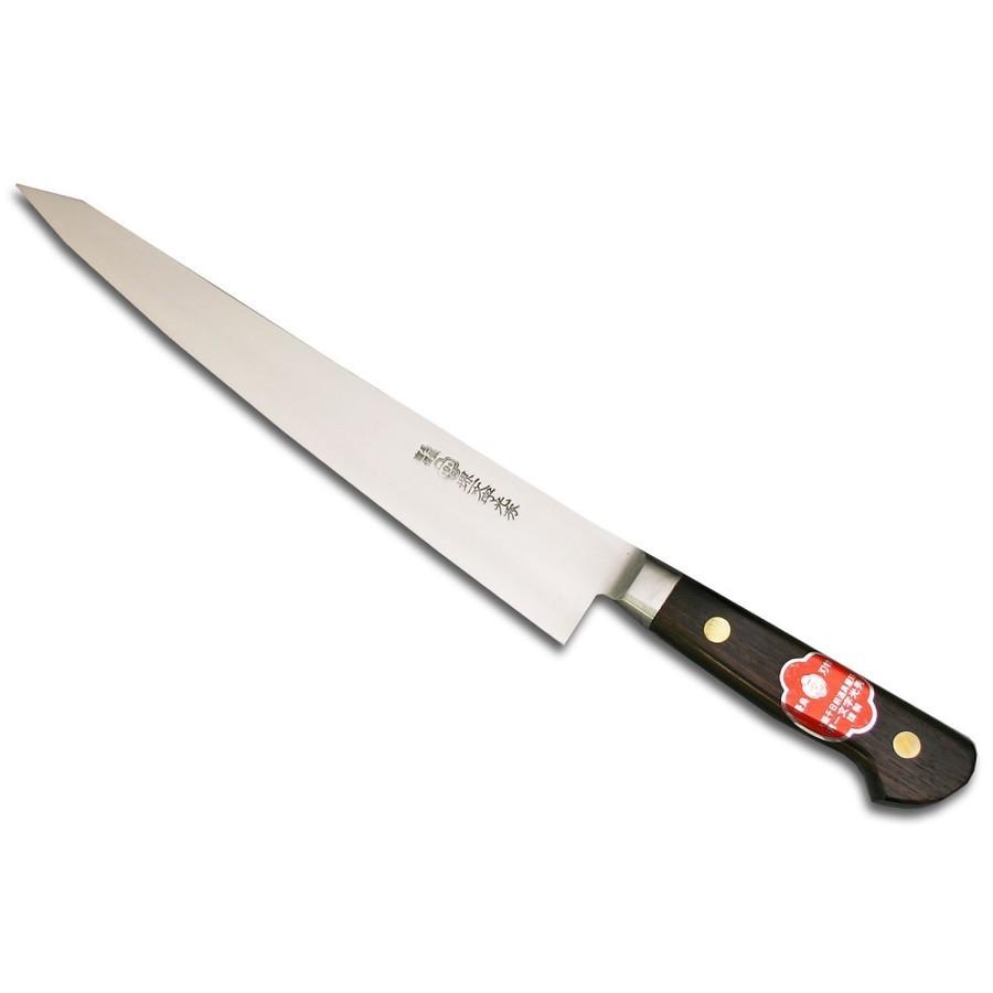 堺一文字光秀　特上　全長360mm 刃渡　240mm 堺包丁　業務用　牛刀　筋引 包丁 堺一文字光秀 特上 筋引240mm【名入れ即日可能】 包丁 送料無料