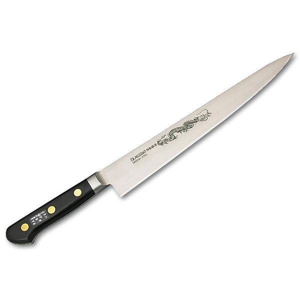 Misono ミソノ スウェーデン鋼 EU・カーボン鋼 龍彫刻入 筋引き240mm