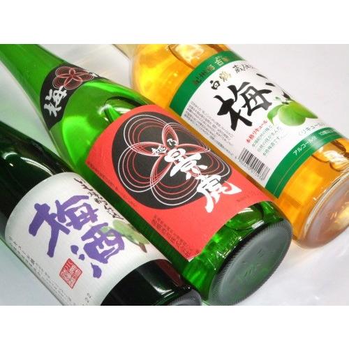 飲みくらべ梅酒３本セット！越乃景虎梅酒＆いも焼酎仕込梅酒＆蔵仕込梅酒【税込・送料込】 | 