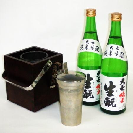 がんばれ！東北！店長イチオシのお燗酒『大七×２本』と『ミニかんすけ』セット | 