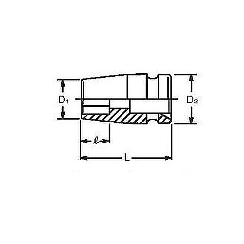 ko-ken(コーケン):3/4sq インパクトソケット 16400M-70 6角ソケット 3 4゛(19mm) 16400M-70｜ichinennet-plus｜02