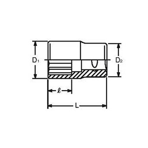 ko-ken(コーケン):1/2sq 6角スタンダードソケット 4400M-29 6角ソケット 1 2゛(12.7mm) 4400M-29｜ichinennet-plus｜02