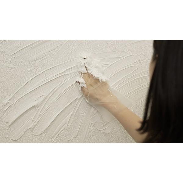 アサヒペン:Nuri-Deco-Wall 5L ホワイト 4970925470423 DIY 塗料 水性塗料 抗菌 壁面 漆喰|ichinennet-plus|02