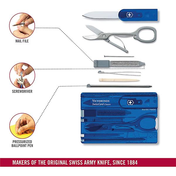 VICTORINOX(ビクトリノックス):SWISS CARD スイスカードT2 BL #0.7122.T2｜ichinennet-plus｜04