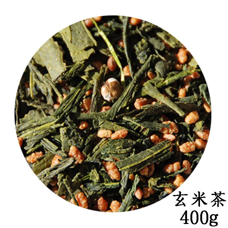 玄米茶 400g(100g×4) 静岡緑茶 国産米使用