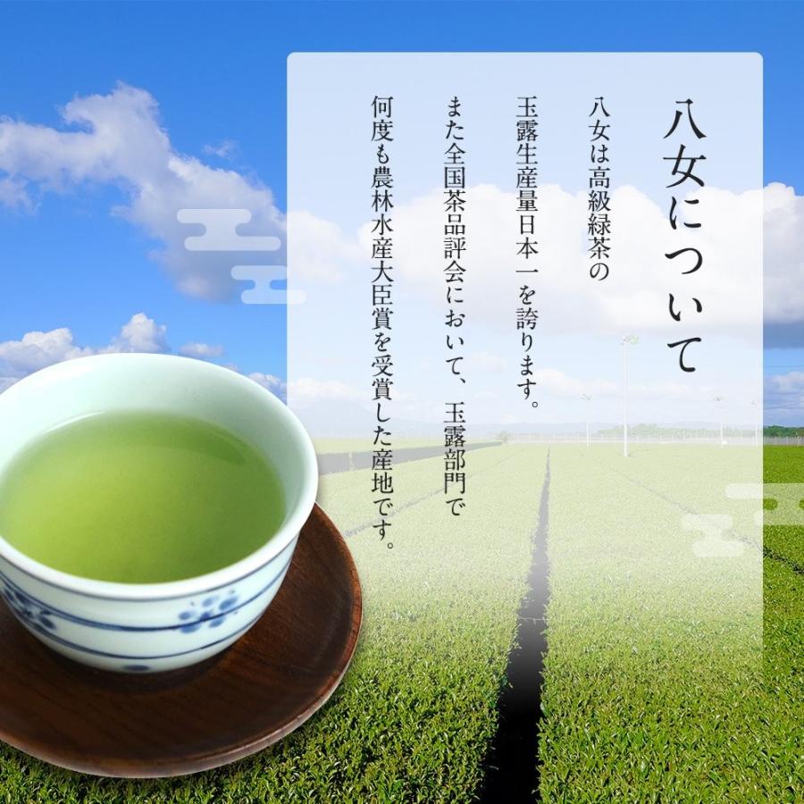 日本茶 緑茶 ティーバッグ 八女 玉露 3g×7P チャック付袋詰 : 一の縁
