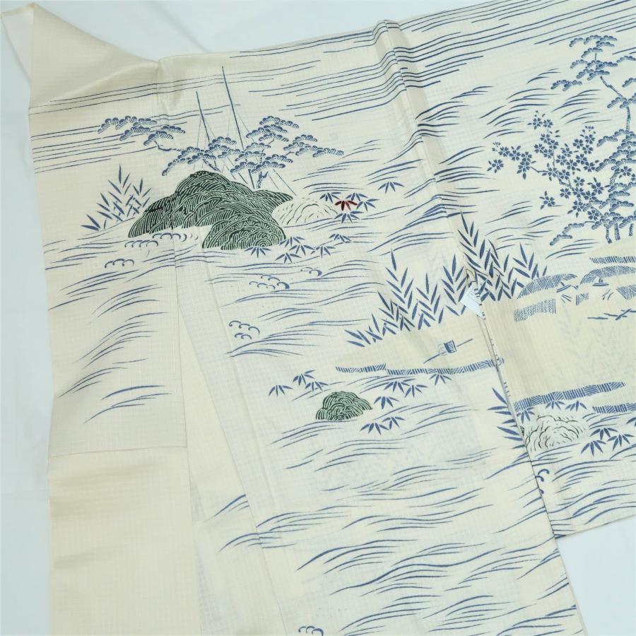 na2695 御所解 夏訪問着 絹紅梅 未着用品 : 壱の蔵 - 通販 - Yahoo