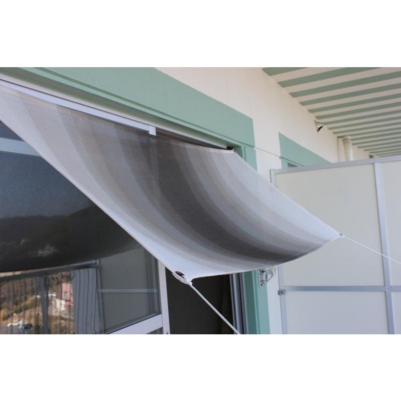 【日よけ シェード 屋外用 アパート おしゃれ 】目隠しに｜ベランダ・オーニング対応｜90×200ｃｍ｜日本製 イチオリ｜グラデーション　シャドウ | 
