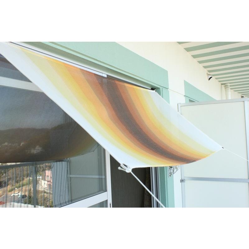 【日よけ シェード 屋外用 アパート おしゃれ 】目隠しに｜ベランダ・オーニング対応｜90×200ｃｍ｜日本製 イチオリ｜グラデーション　サンセット | 