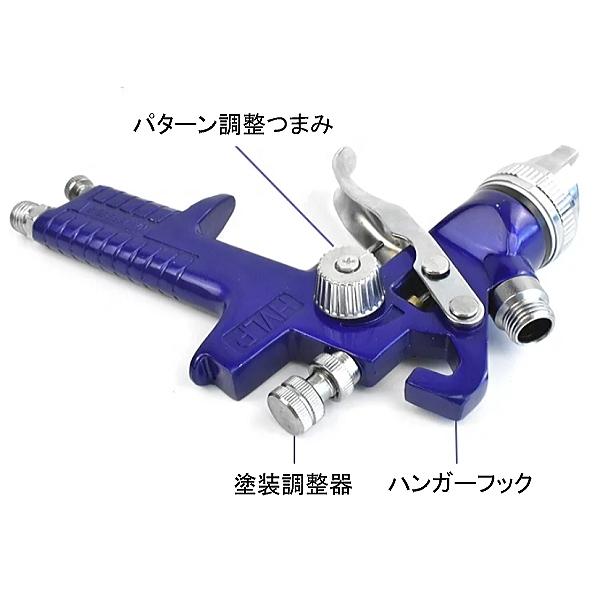 付着性抜群！ HVLP重量式スプレーガン 塗装スプレー口径1.7mm/カップ600cc |  | 02