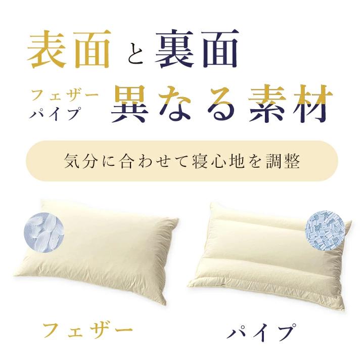 丸八真綿 【レビュー特典付き ピローケース】 枕 羽根枕 パイプ 丸八真綿 【レビュー特典付き ピローケース】 枕 羽根枕 パイプ