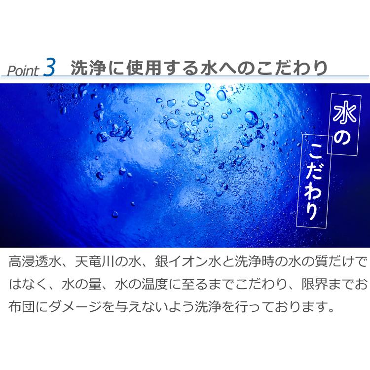 ザブザブ 羽毛布団 丸洗い 2枚 保管サービス付 往復送料無料 クリーニング 布団 銀イオン抗菌処理 ダニ・ほこり除去 無料染み抜き 丸八真綿_8