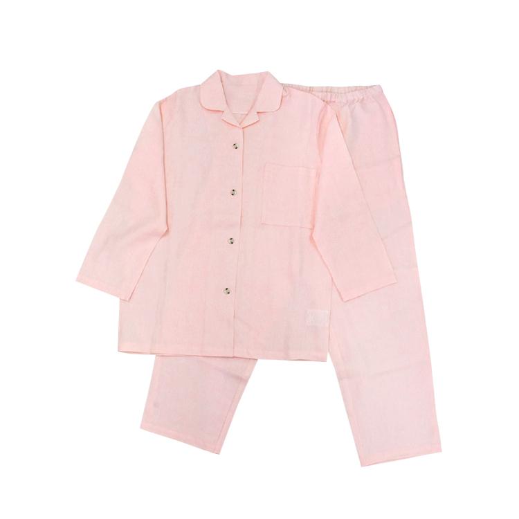 美品✨定価3.8万 チノ コットンリネンコンパクトブザムシャツ ピンク 綿麻 丸八真綿 【アウトレット価格】 在庫処分のため フランスリネン ナイト