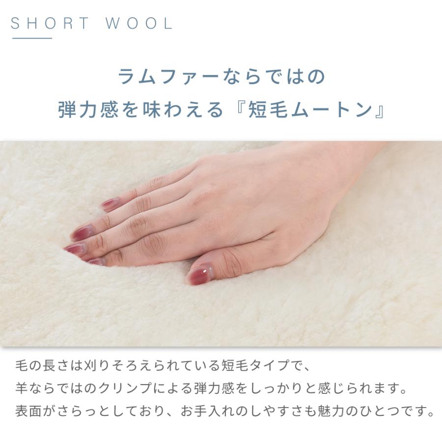 丸八真綿 ムートン シートクッション 角形 40×40cm 短毛 2枚セット