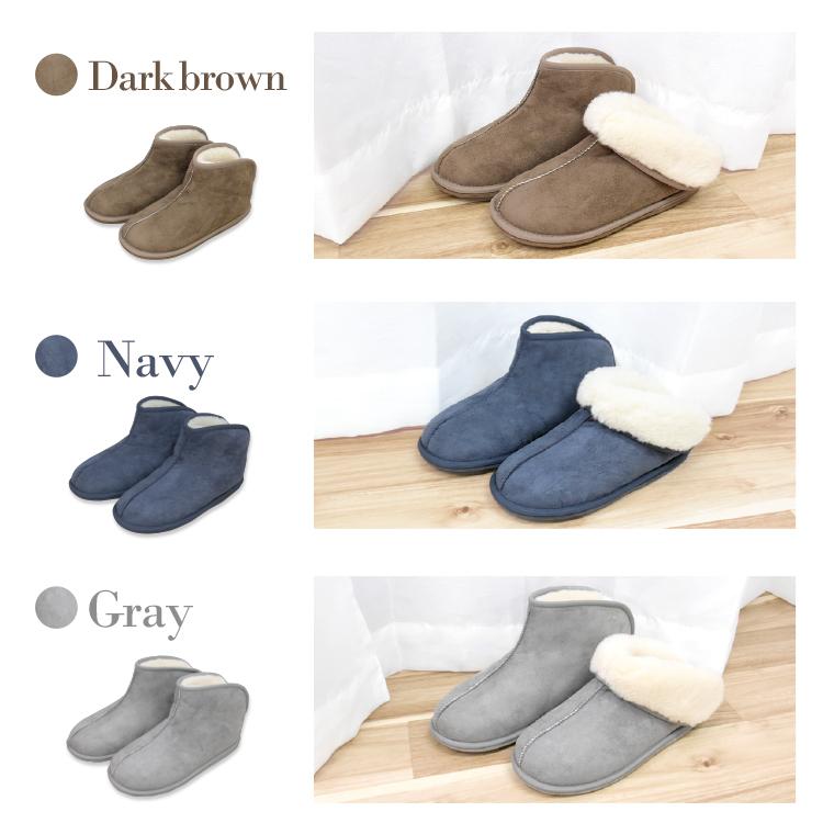 丸八真綿 【アウトレット価格】 ムートンルームシューズ リアルファー