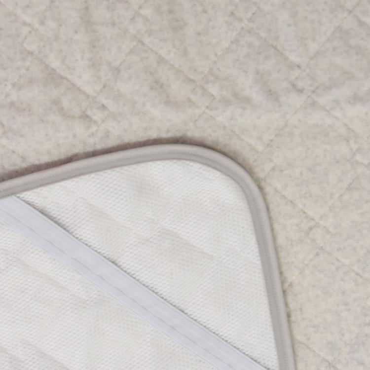 綿100％ オーガニックコットン 敷きパット シングル 100×205cm 裏側