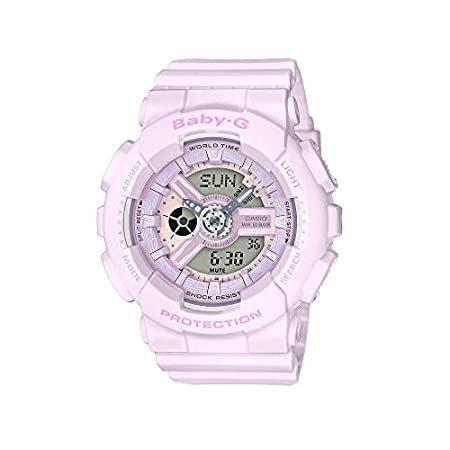 【正規販売店】 Casio クォーツ カジュアル デジタル - アナログ レディース グレー Casio Baby-G BA-110-4A2 海外出荷 腕時計