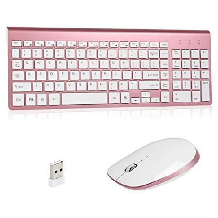 激安本物 Combo, Mouse and Keyboard Wireless 2.4G U Laptop PC MAC with Compatible USB キーボード