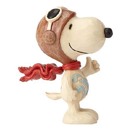 人気ブラドン Enesco Peanuts by Jim Shore Snoopy Flying Ace Miniature Figurine, 3 Inch, M オブジェ、置き物