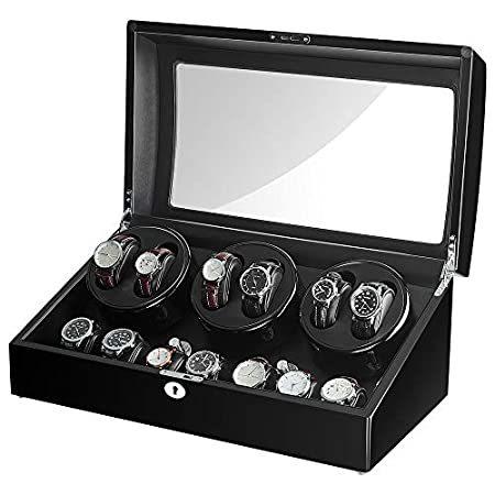最新作売れ筋が満載 Sepano 自動巻き 時計ワインダー 自動巻き 巻時計巻器 マブチモーター フレキシブル時計枕付き 大容量 4回転モード設定 ブラック ブラック2 腕時計用ケース Www Westsidekebab De