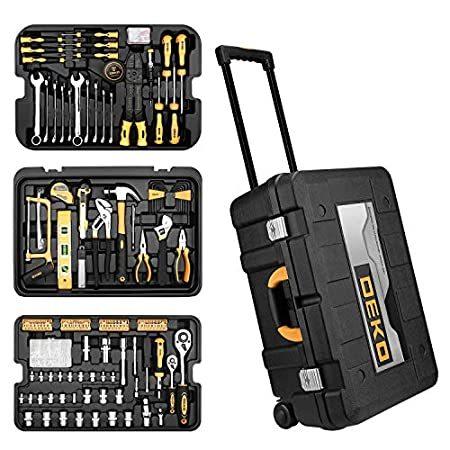 【本日特価】 with Kit Tool Piece 258 DEKOPRO Rolling Se Tool Hand Wrench Socket Box Tool 工具セット
