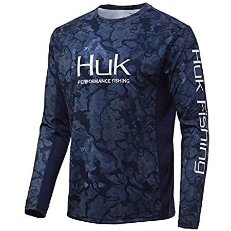 雑誌で紹介された Huk 3X-L PEI-Fade, Shirt, Fishing Performance Sleeve Long Camo X Icon Men's その他メンズウエア