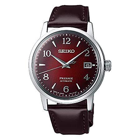 2021年最新海外 Presage Seiko Automatic SRPE41J1 Watch Men's Dial Red 腕時計