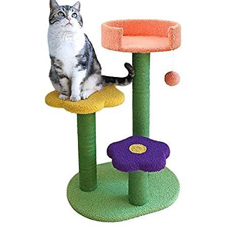 優先配送 フラワー ねこタワー 可愛い キャットタワー 猫 Tower Cat Tree Cat キャットハウス Portalcultura Net Br