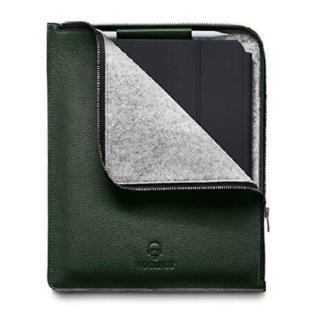 【高額売筋】 & Pro iPad 12.9-inch for Folio Leather Woolnut Air, (WNUT-I Size one Green, iPhone用ケース
