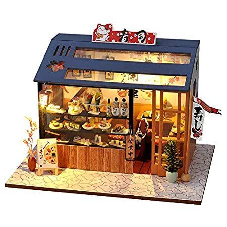 【送料無料（一部地域を除く）】 with Dollhouse Miniature SYW Furniture W Kit Model Japanese Lights, LED and ドールハウス